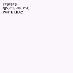 #FBF6FB - White Lilac Color Image